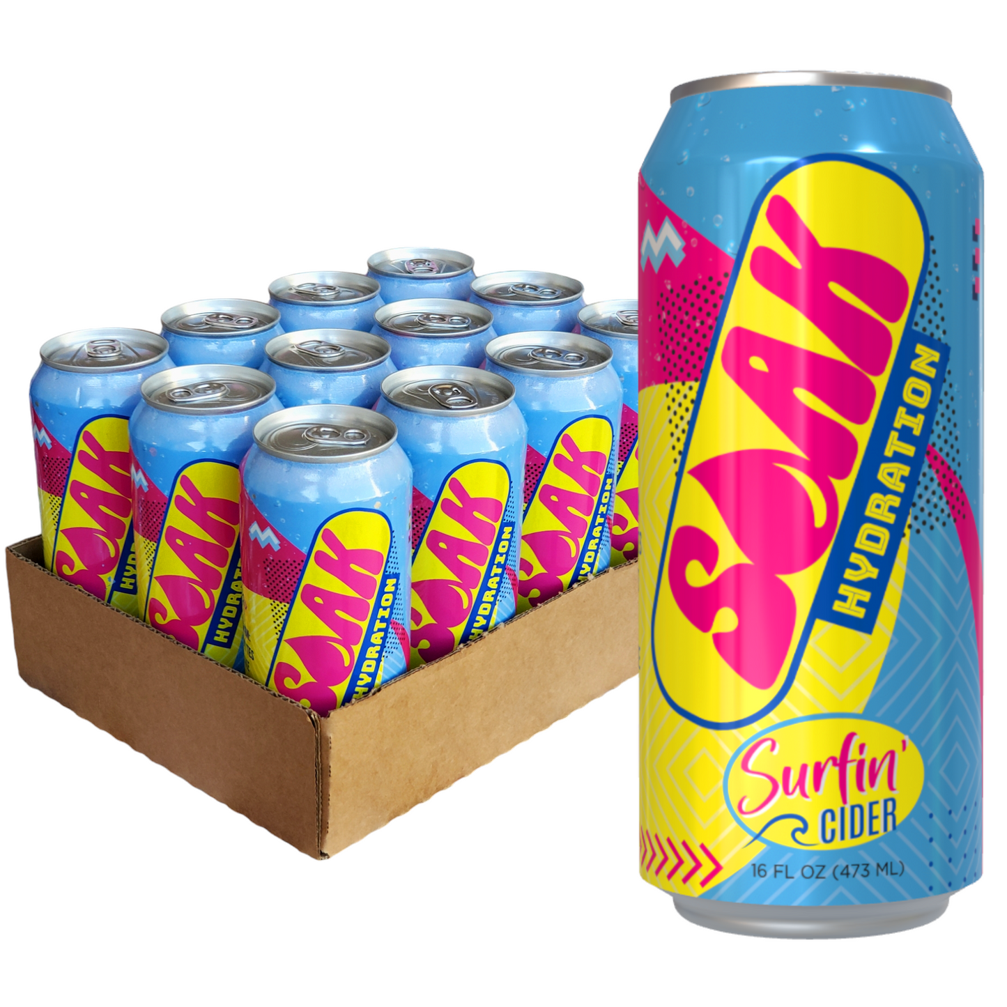 Surfin' Cider - 16oz (Pack of 12)