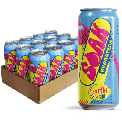 SOAK™ Hydration - Surfin' Cider (16oz pack of 12)